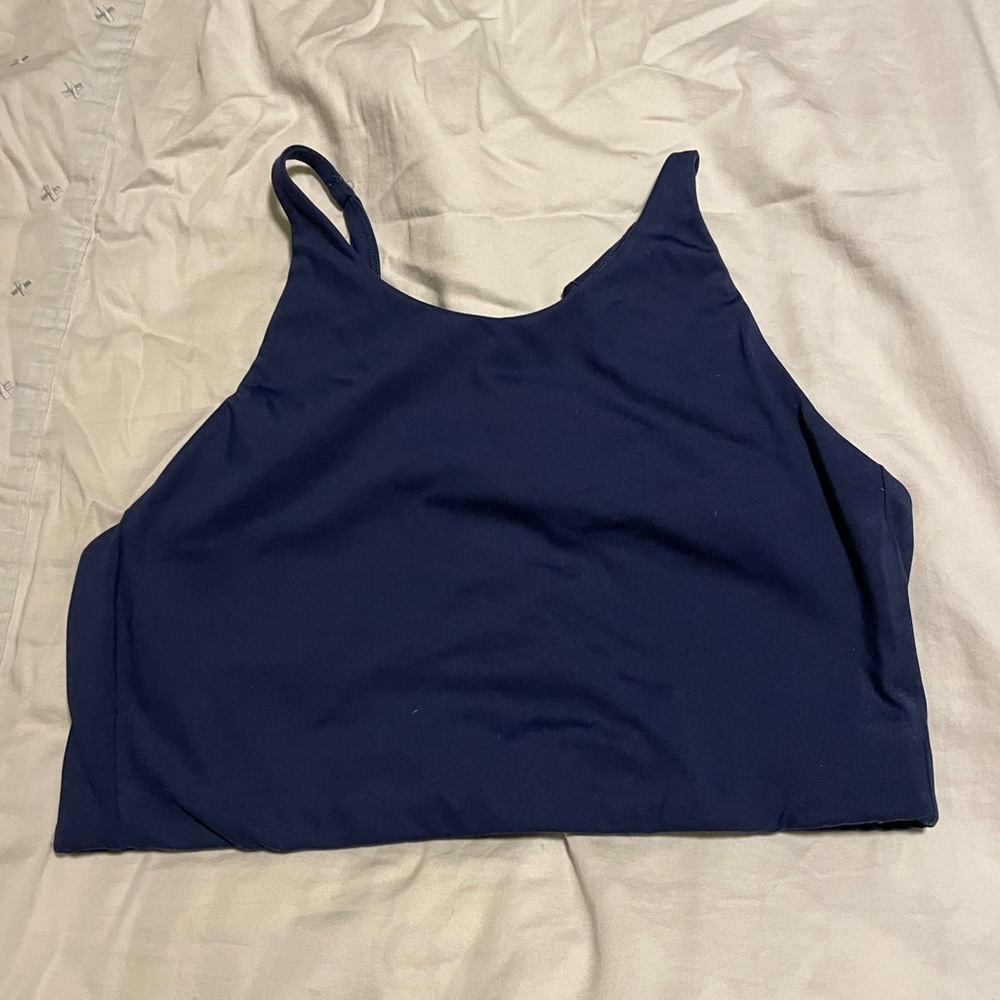 Girlfriend Collective Topanga bra in Navy